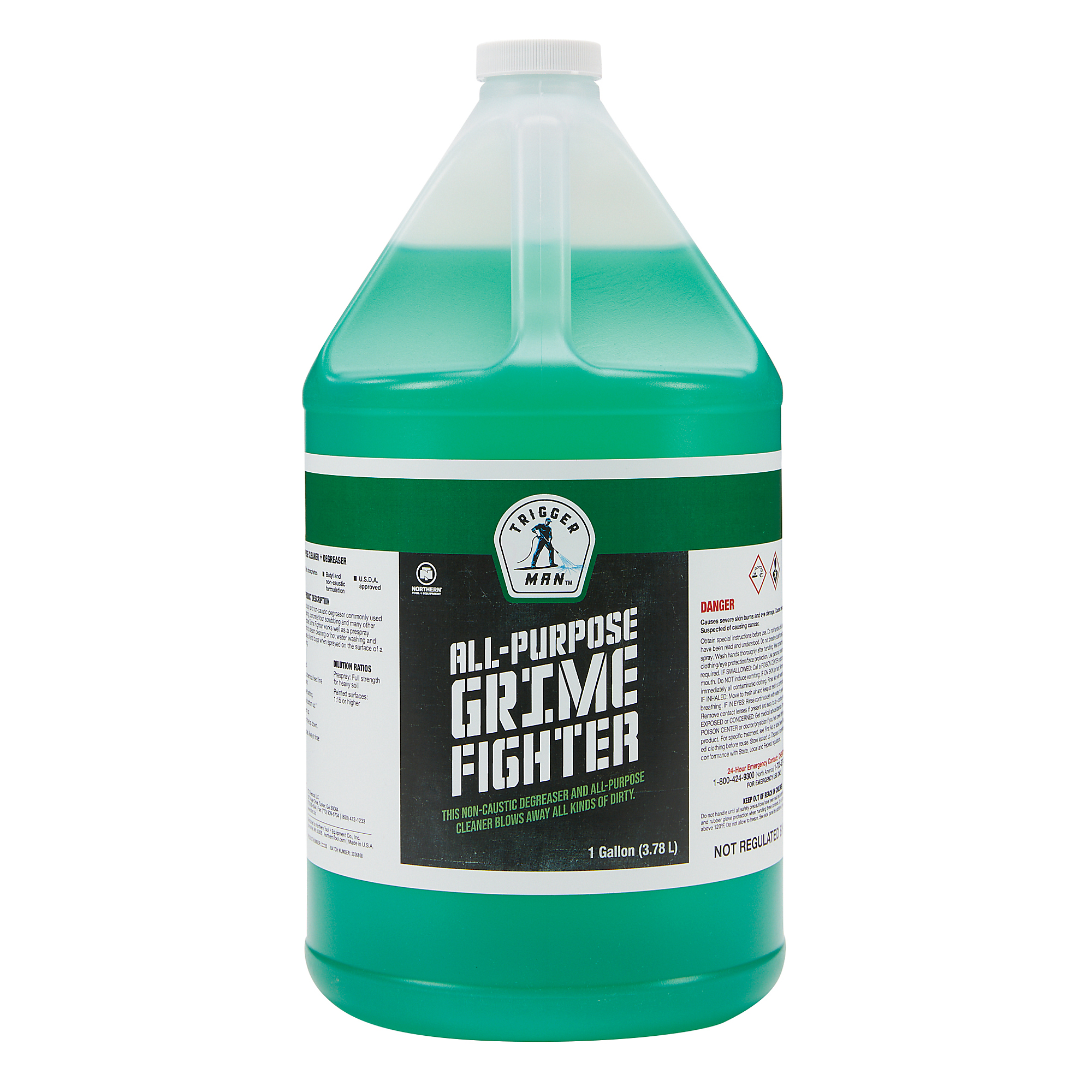 Trigger Man All-Purpose Grime Fighter, Pressure Washer Chemical, 1 Gallon